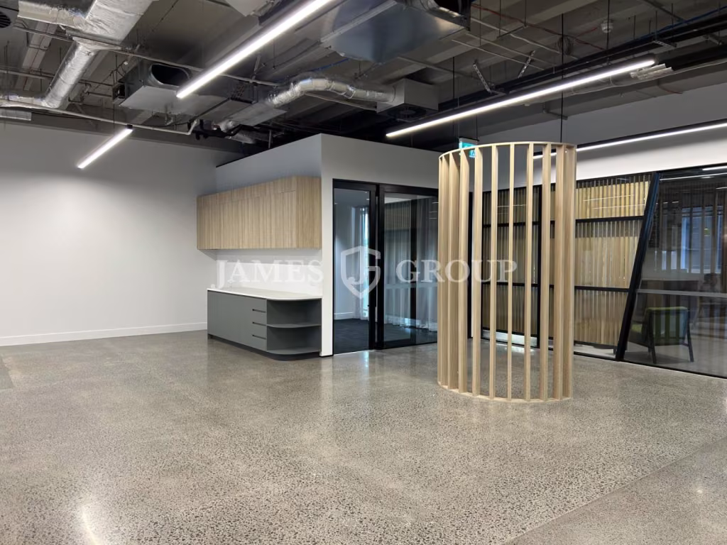 Flexible Office Space With Polished Concrete Floor